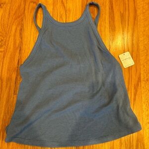 NWT FREE PEOPLE Small Blue Pajama Top